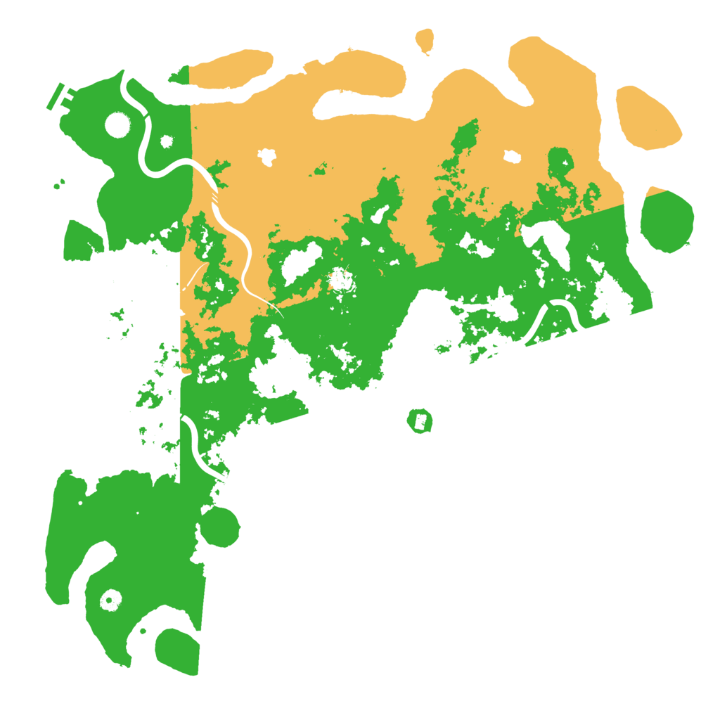 Biome Rust Map: Procedural Map, Size: 5000, Seed: 1158408008