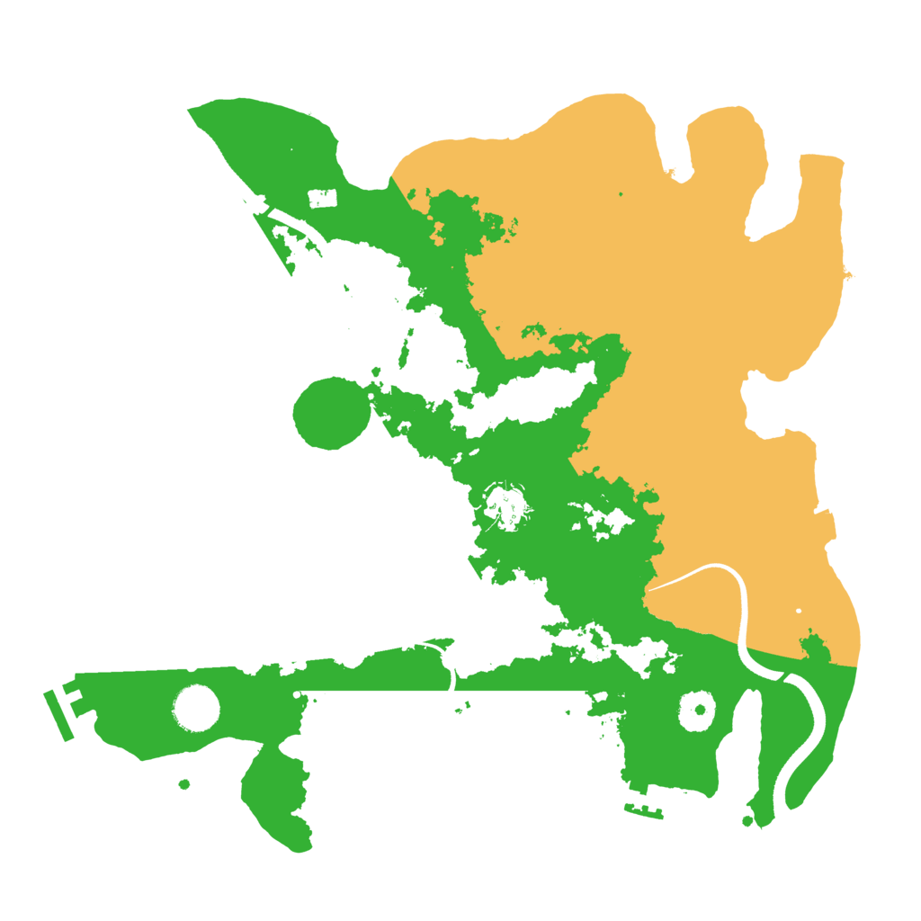 Biome Rust Map: Procedural Map, Size: 3500, Seed: 702830397