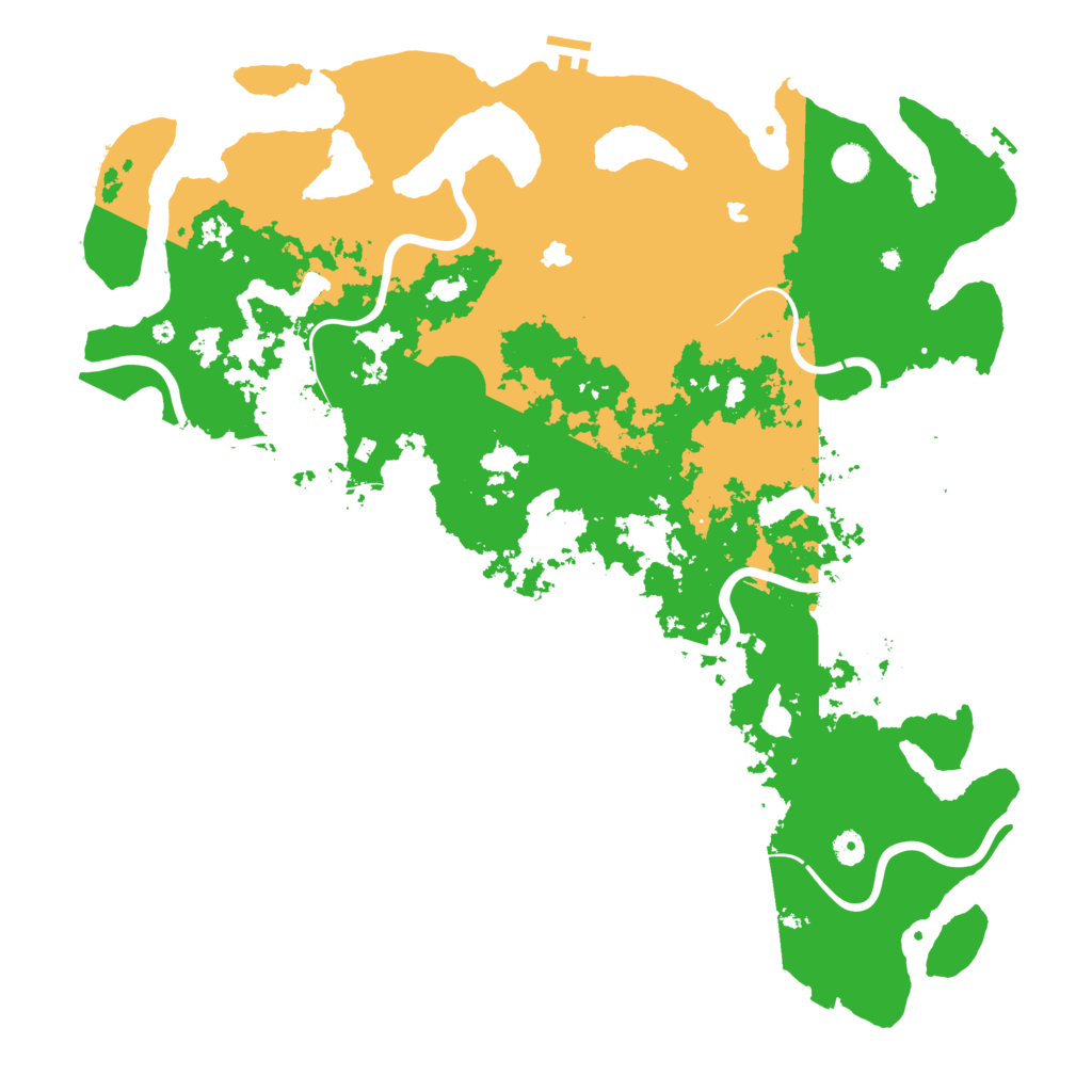Biome Rust Map: Procedural Map, Size: 5000, Seed: 1261188967