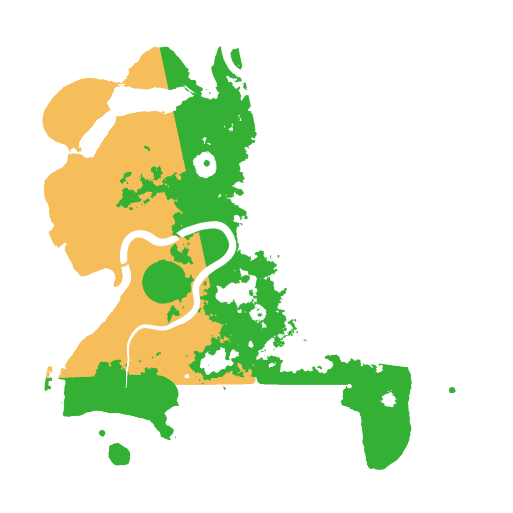 Biome Rust Map: Procedural Map, Size: 3200, Seed: 376351