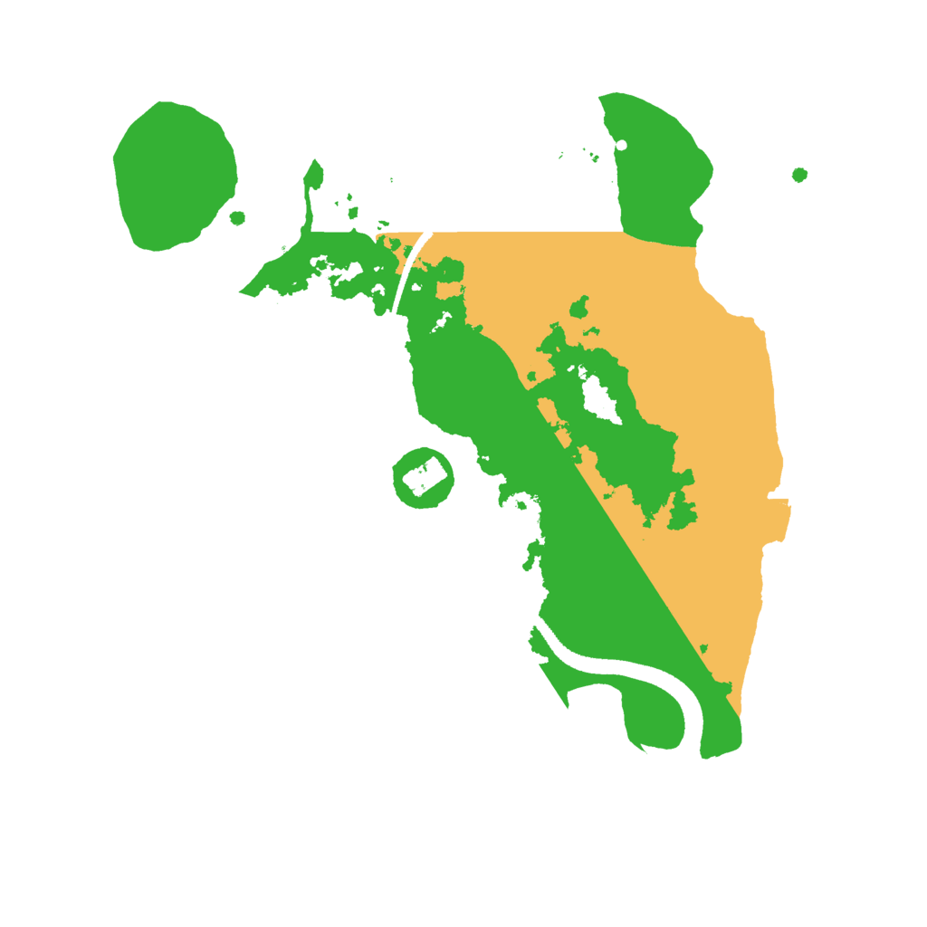 Biome Rust Map: Procedural Map, Size: 2500, Seed: 1400000