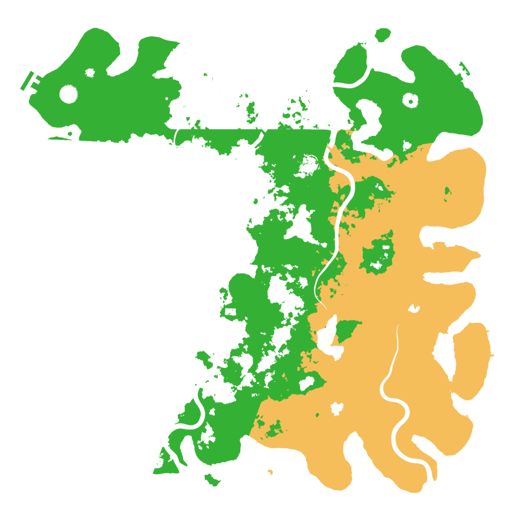 Biome Rust Map: Procedural Map, Size: 5000, Seed: 6901
