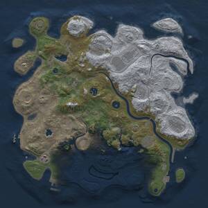 Thumbnail Rust Map: Procedural Map, Size: 4000, Seed: 1335386850, 17 Monuments