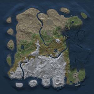 Thumbnail Rust Map: Procedural Map, Size: 3800, Seed: 1541392426, 14 Monuments