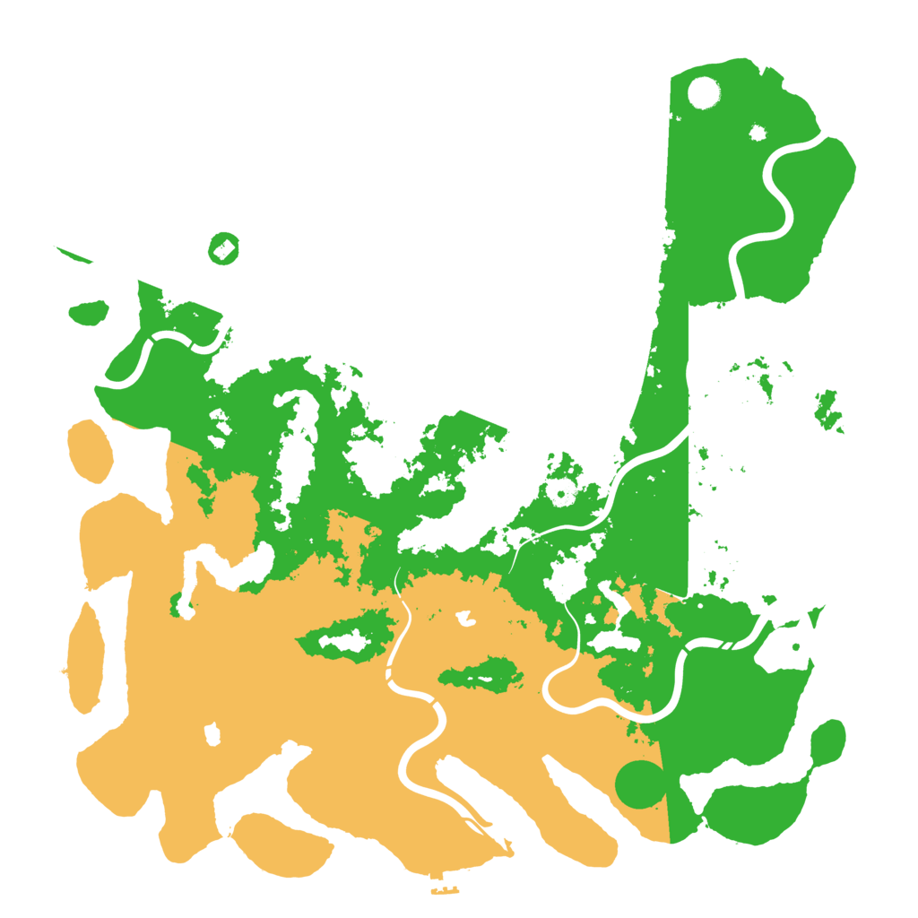 Biome Rust Map: Procedural Map, Size: 5000, Seed: 739463012