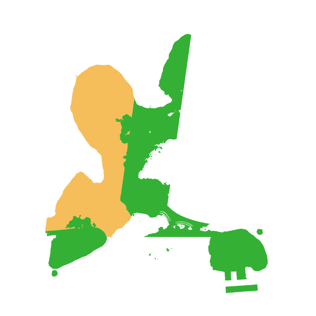 Biome Rust Map: Procedural Map, Size: 2000, Seed: 2102670427