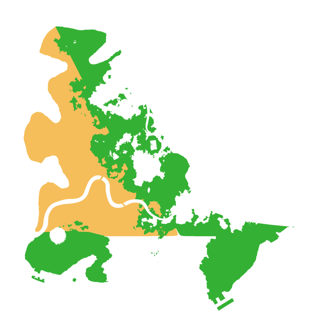 Biome Rust Map: Procedural Map, Size: 3500, Seed: 336752664