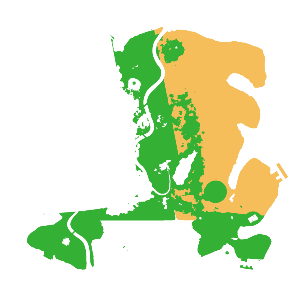 Biome Rust Map: Procedural Map, Size: 3500, Seed: 931278394