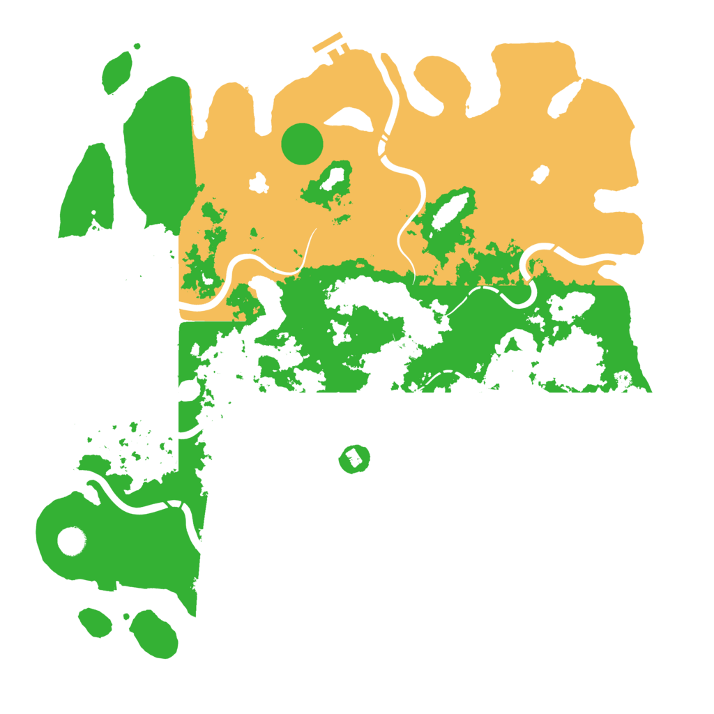 Biome Rust Map: Procedural Map, Size: 4500, Seed: 672754411