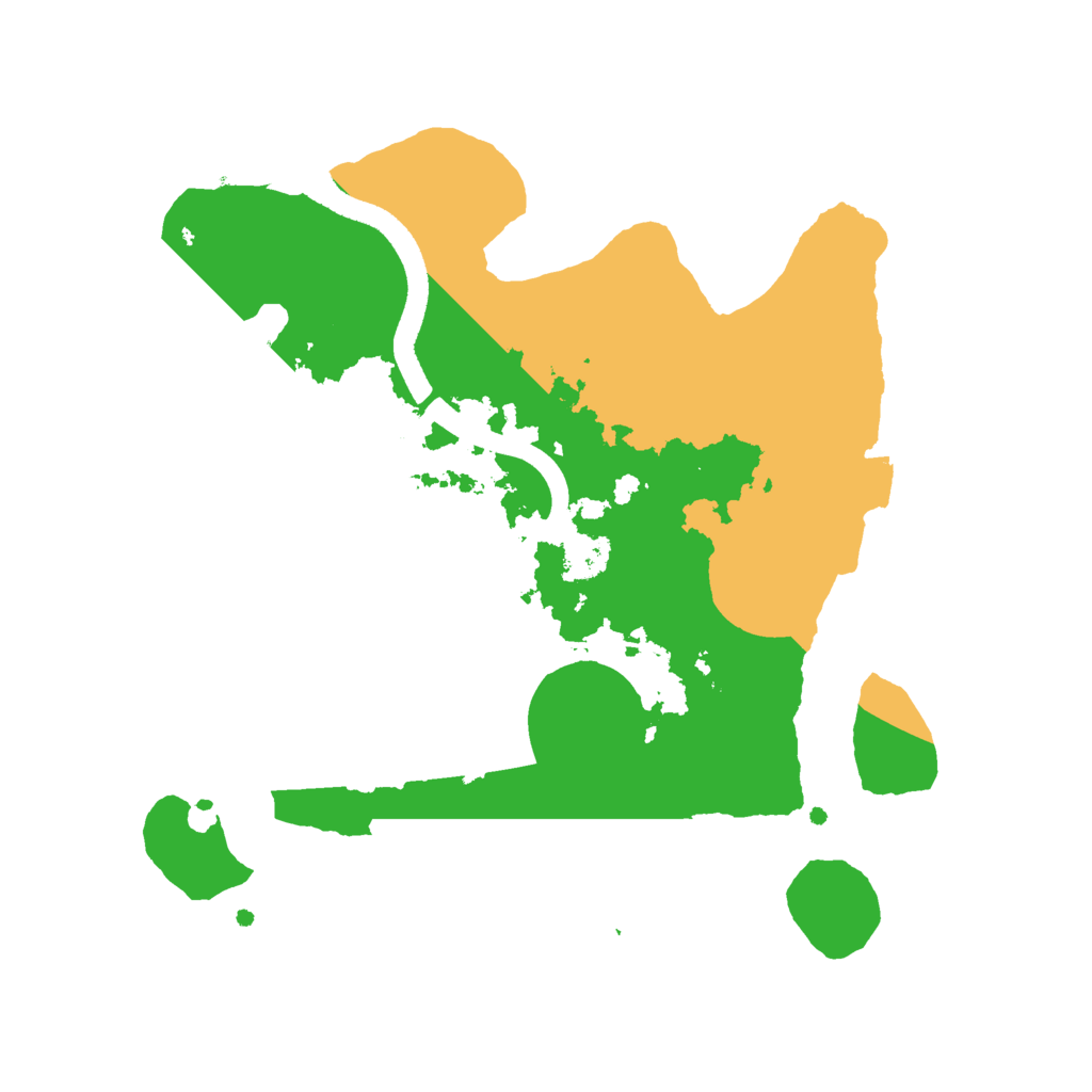 Biome Rust Map: Procedural Map, Size: 2500, Seed: 219759291