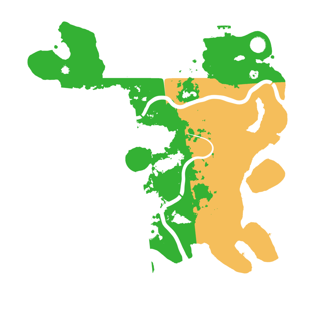 Biome Rust Map: Procedural Map, Size: 3500, Seed: 13372501