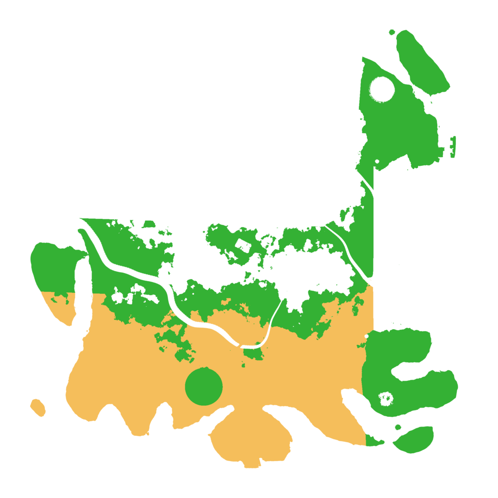Biome Rust Map: Procedural Map, Size: 3500, Seed: 77701052