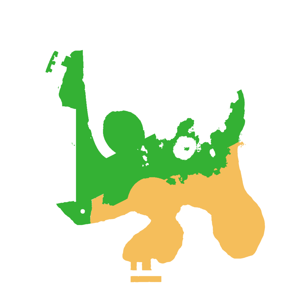 Biome Rust Map: Procedural Map, Size: 2000, Seed: 18287