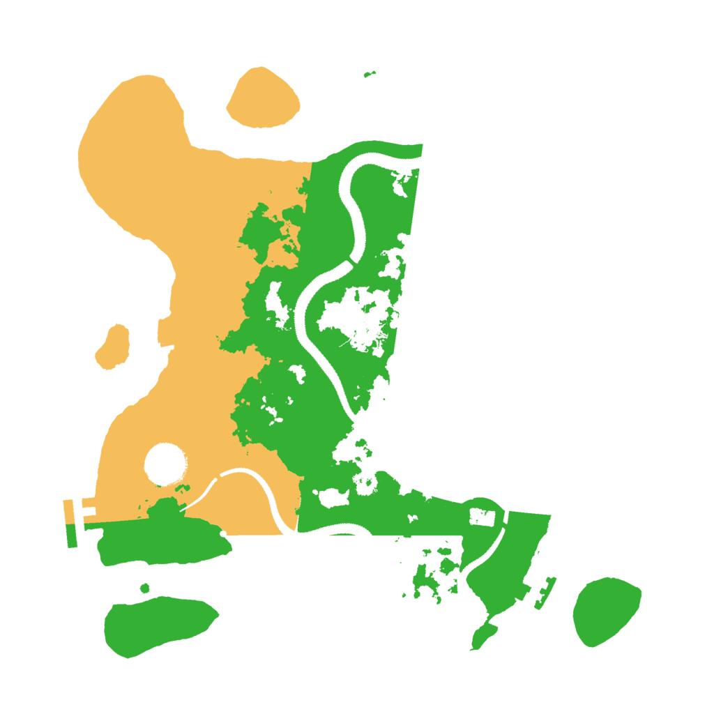 Biome Rust Map: Procedural Map, Size: 3000, Seed: 52928