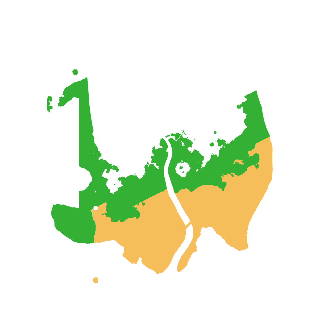 Biome Rust Map: Procedural Map, Size: 2200, Seed: 274788820