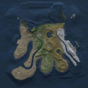 Thumbnail Rust Map: Procedural Map, Size: 2200, Seed: 1882989102, 6 Monuments