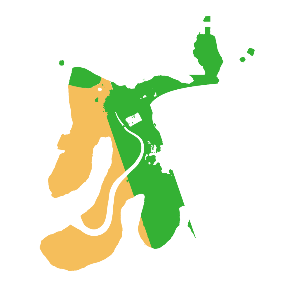 Biome Rust Map: Procedural Map, Size: 2200, Seed: 1882989102