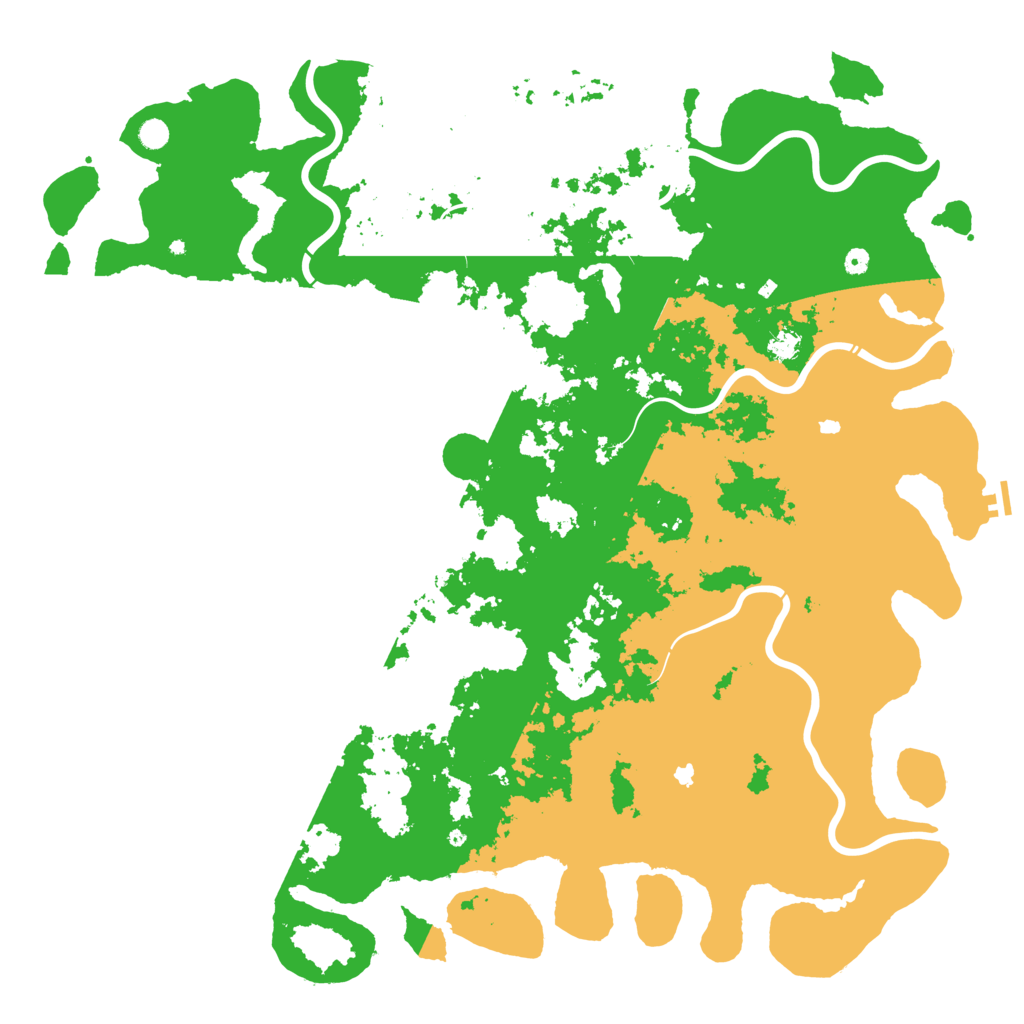 Biome Rust Map: Procedural Map, Size: 6000, Seed: 17538