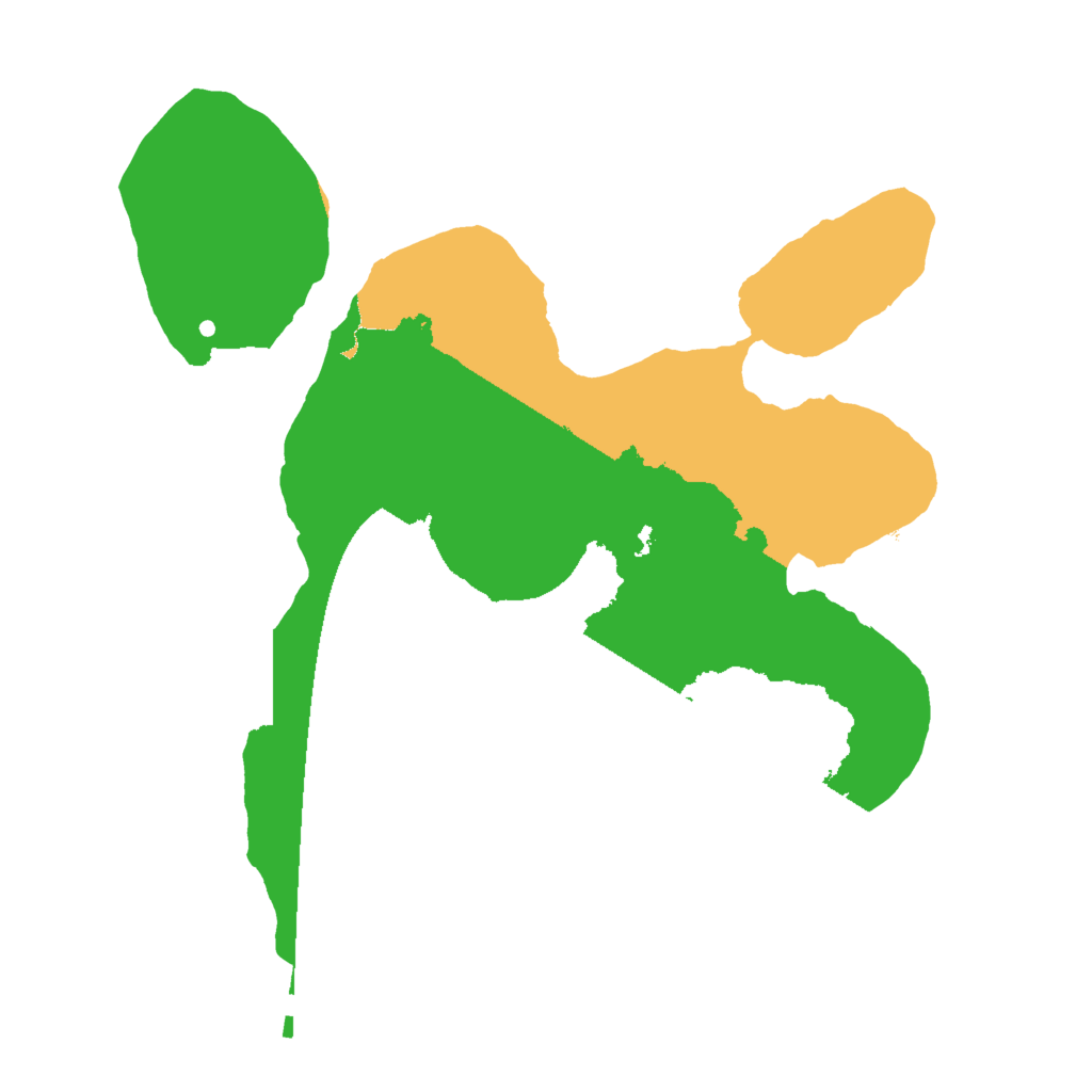 Biome Rust Map: Procedural Map, Size: 2000, Seed: 1256188149