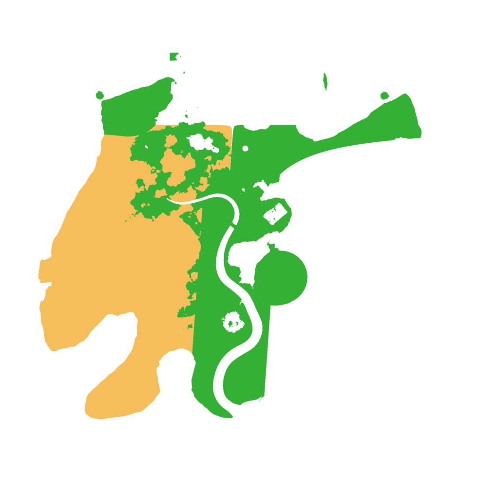 Biome Rust Map: Procedural Map, Size: 2500, Seed: 2107676733