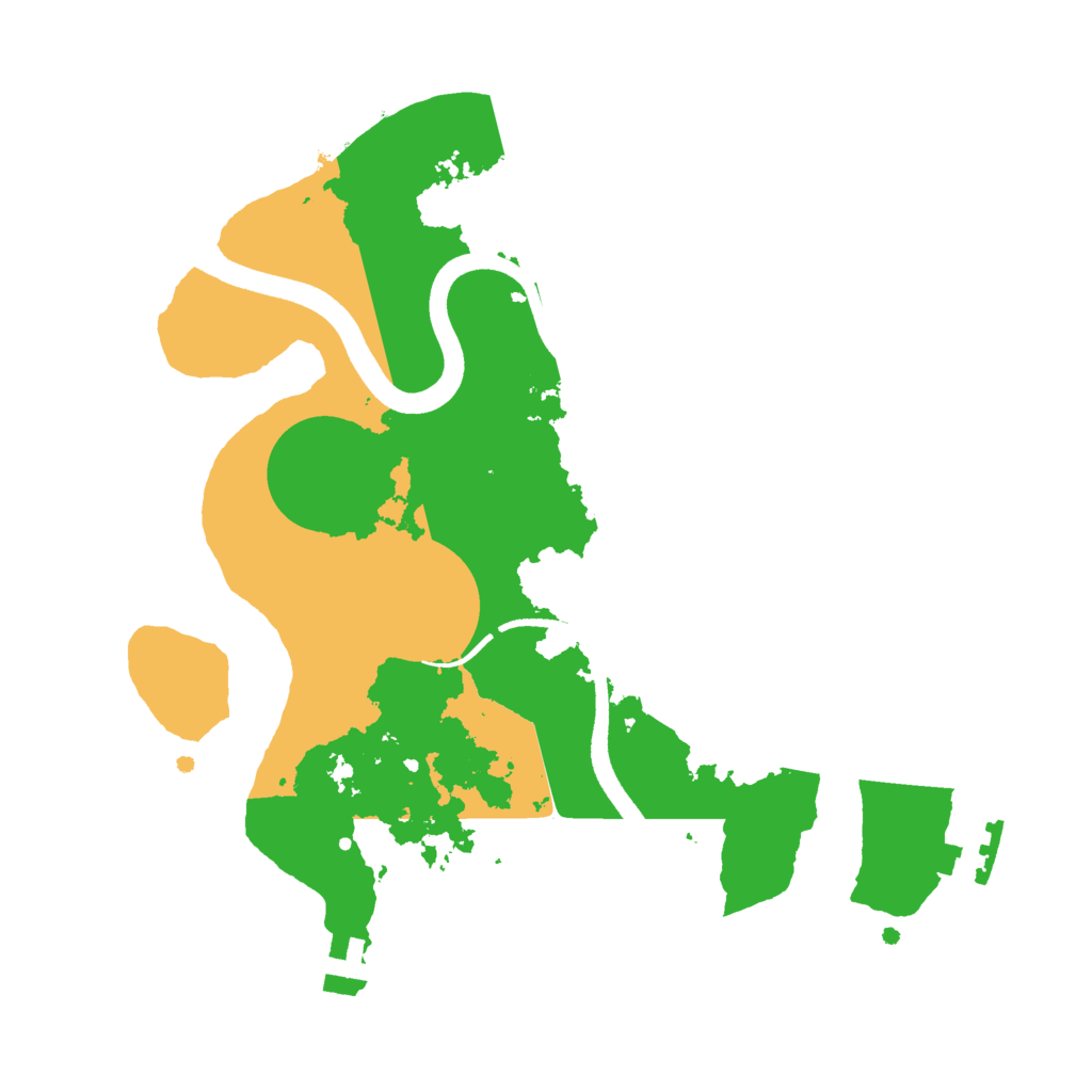 Biome Rust Map: Procedural Map, Size: 2500, Seed: 399059187