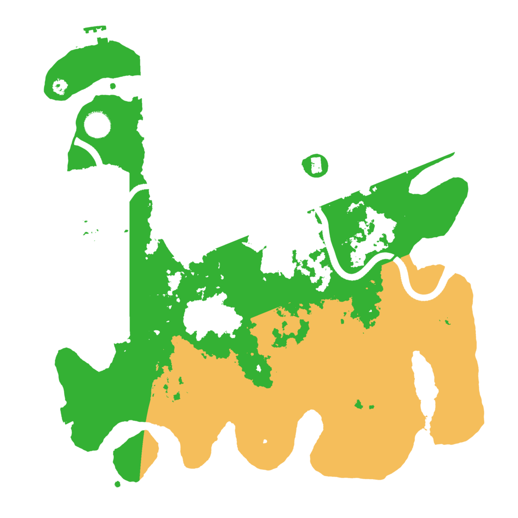 Biome Rust Map: Procedural Map, Size: 3500, Seed: 5551