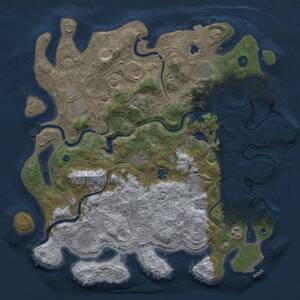 Thumbnail Rust Map: Procedural Map, Size: 4250, Seed: 1052051589, 15 Monuments