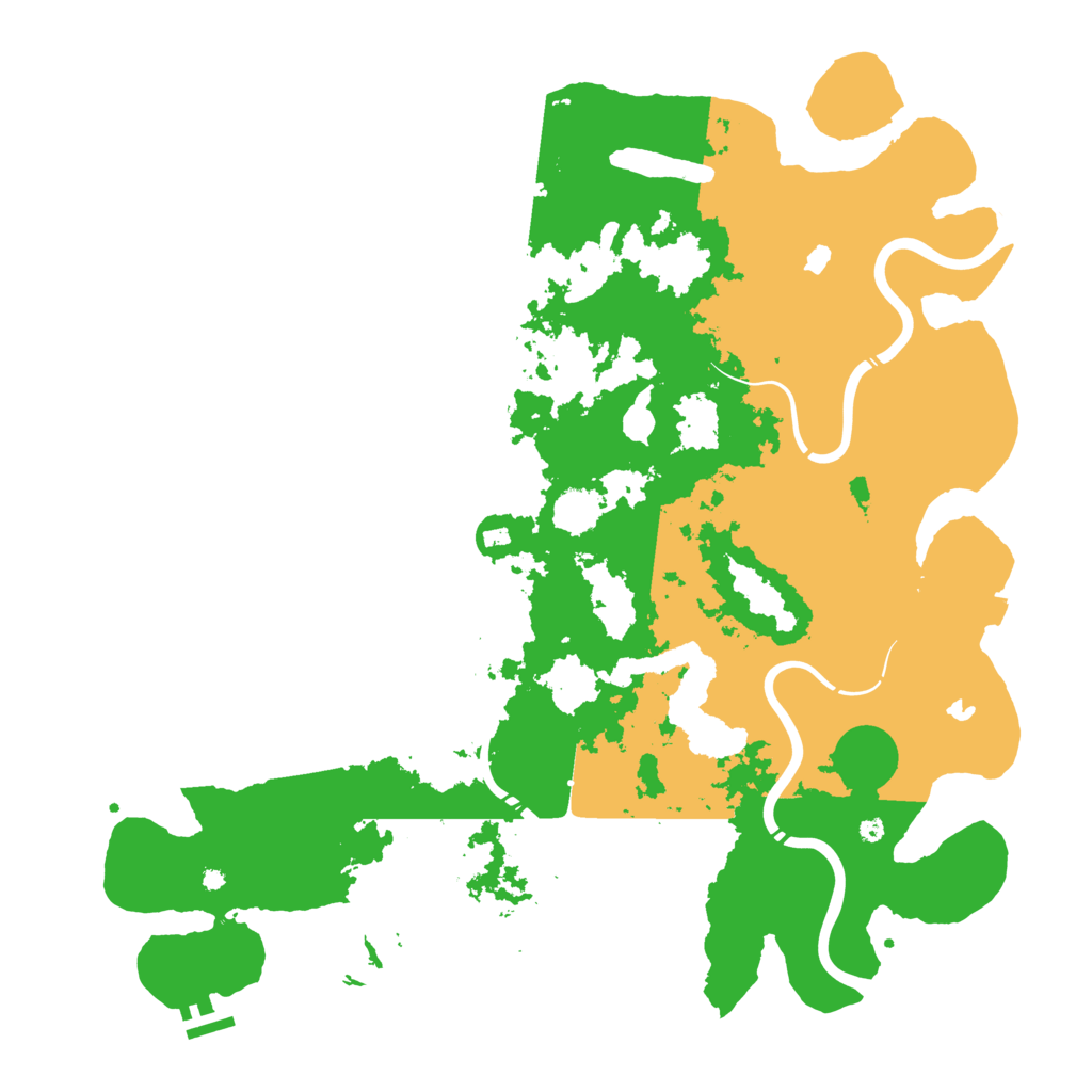 Biome Rust Map: Procedural Map, Size: 4500, Seed: 1192373863