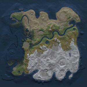 Thumbnail Rust Map: Procedural Map, Size: 3500, Seed: 29829395, 15 Monuments