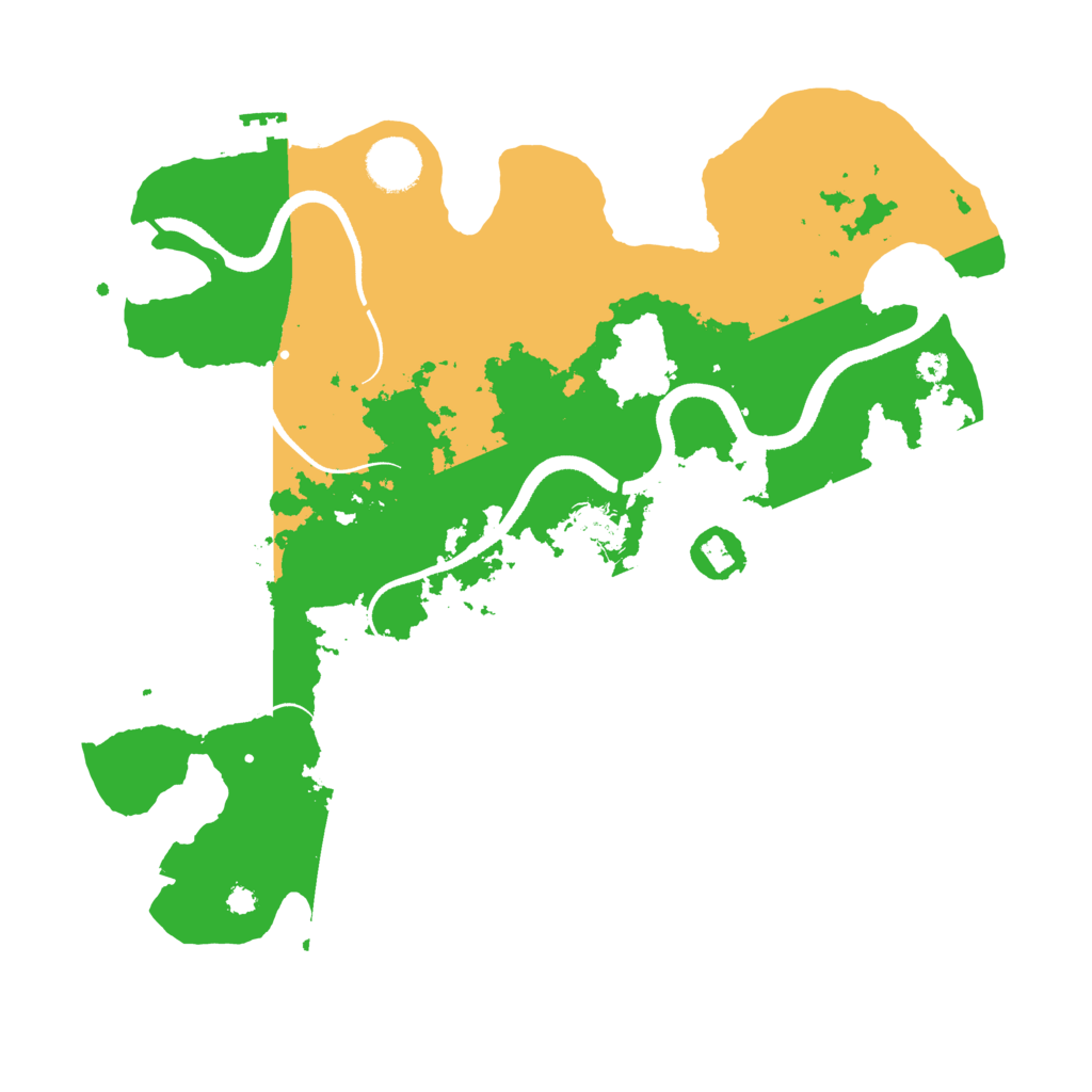 Biome Rust Map: Procedural Map, Size: 3500, Seed: 29829395