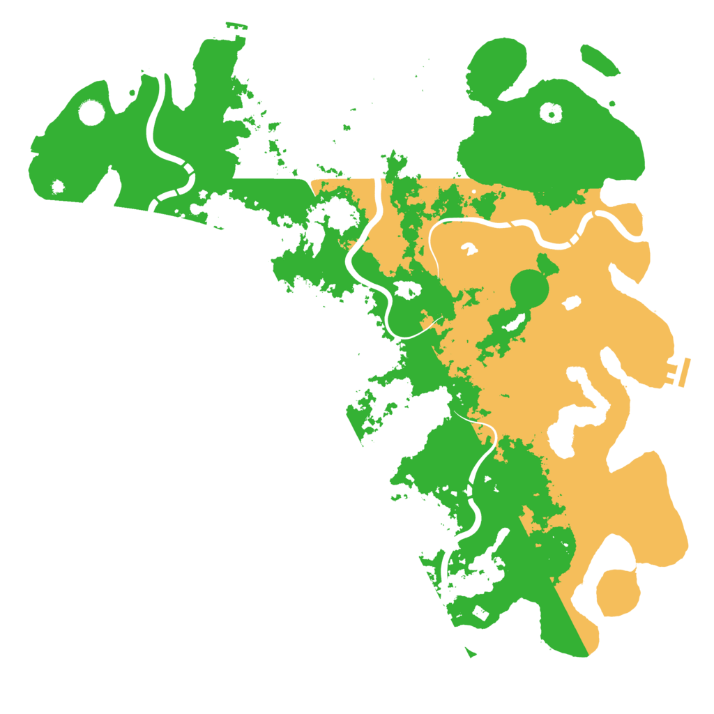Biome Rust Map: Procedural Map, Size: 4900, Seed: 1194050616