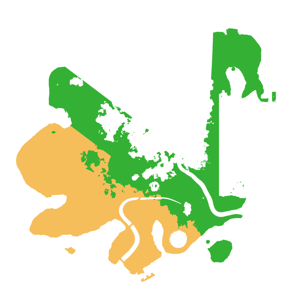 Biome Rust Map: Procedural Map, Size: 3000, Seed: 34669
