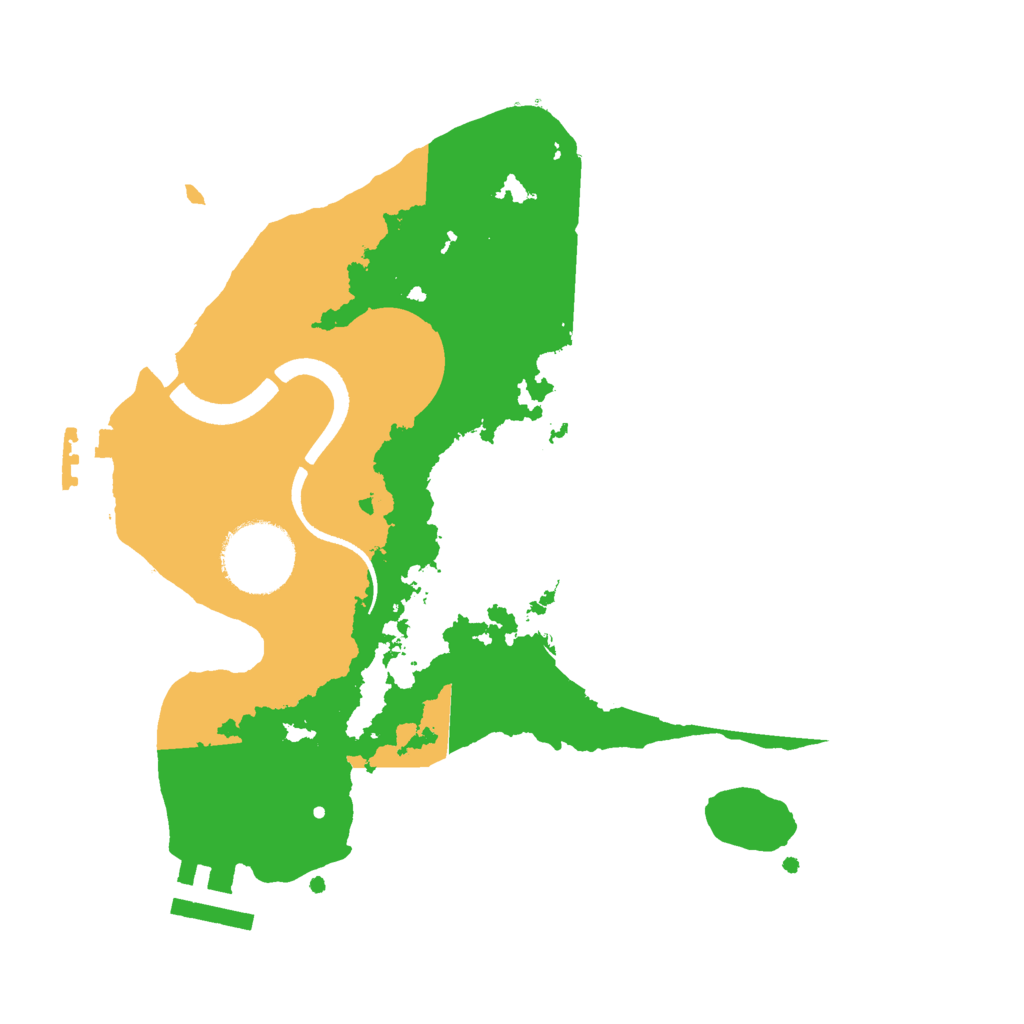 Biome Rust Map: Procedural Map, Size: 2500, Seed: 1318496963