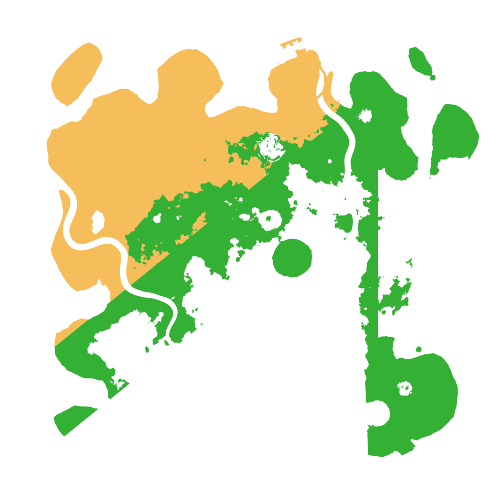 Biome Rust Map: Procedural Map, Size: 3500, Seed: 552362991
