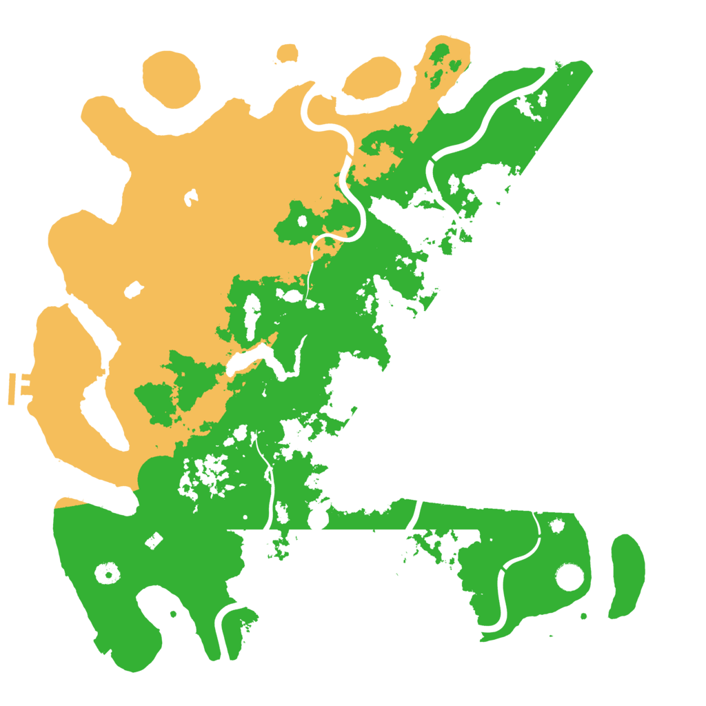 Biome Rust Map: Procedural Map, Size: 4500, Seed: 12314516