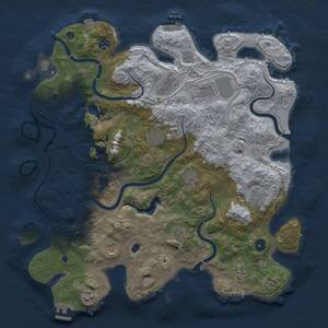 Thumbnail Rust Map: Procedural Map, Size: 4250, Seed: 585285021, 17 Monuments
