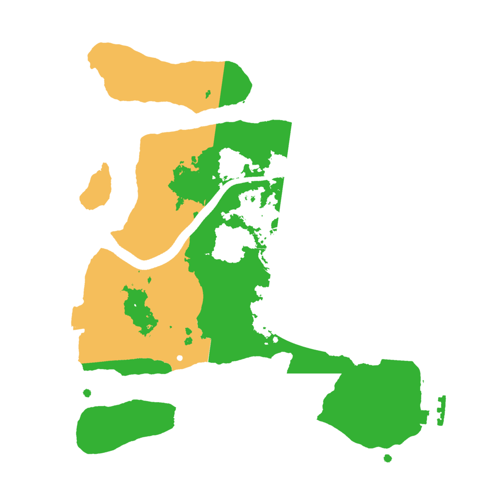 Biome Rust Map: Procedural Map, Size: 2500, Seed: 52928