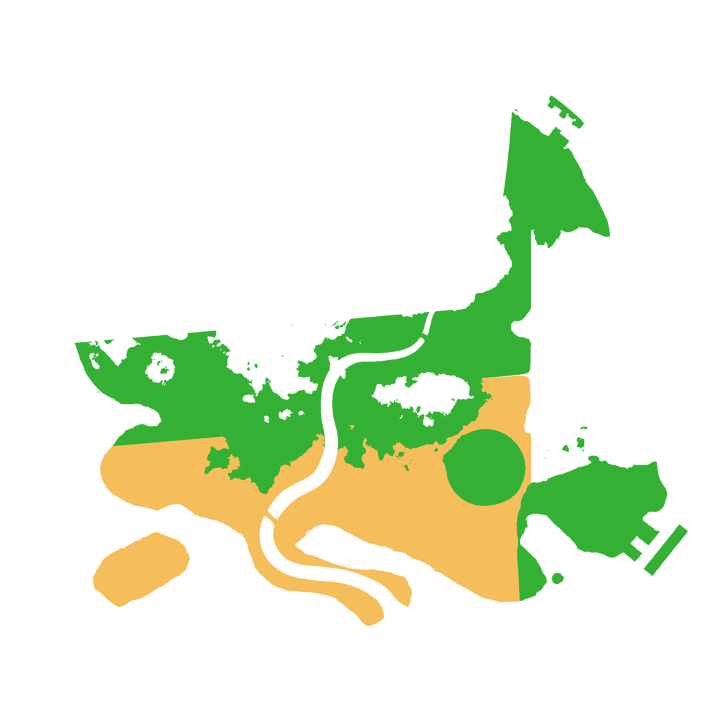 Biome Rust Map: Procedural Map, Size: 2500, Seed: 1268700471