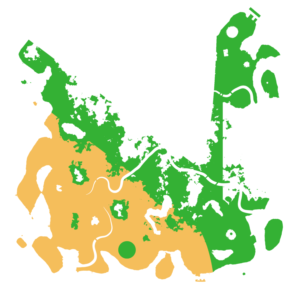 Biome Rust Map: Procedural Map, Size: 4500, Seed: 18657933