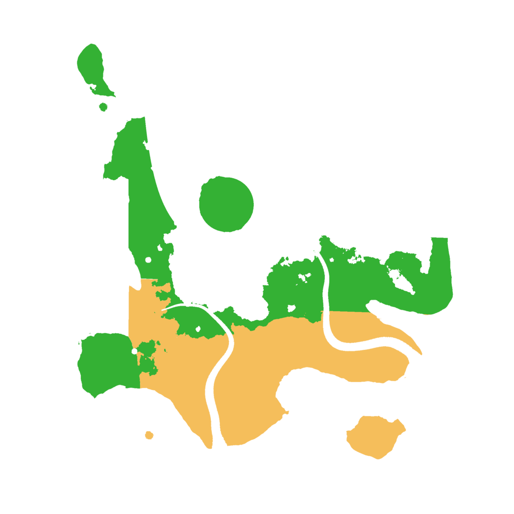 Biome Rust Map: Procedural Map, Size: 2500, Seed: 13370