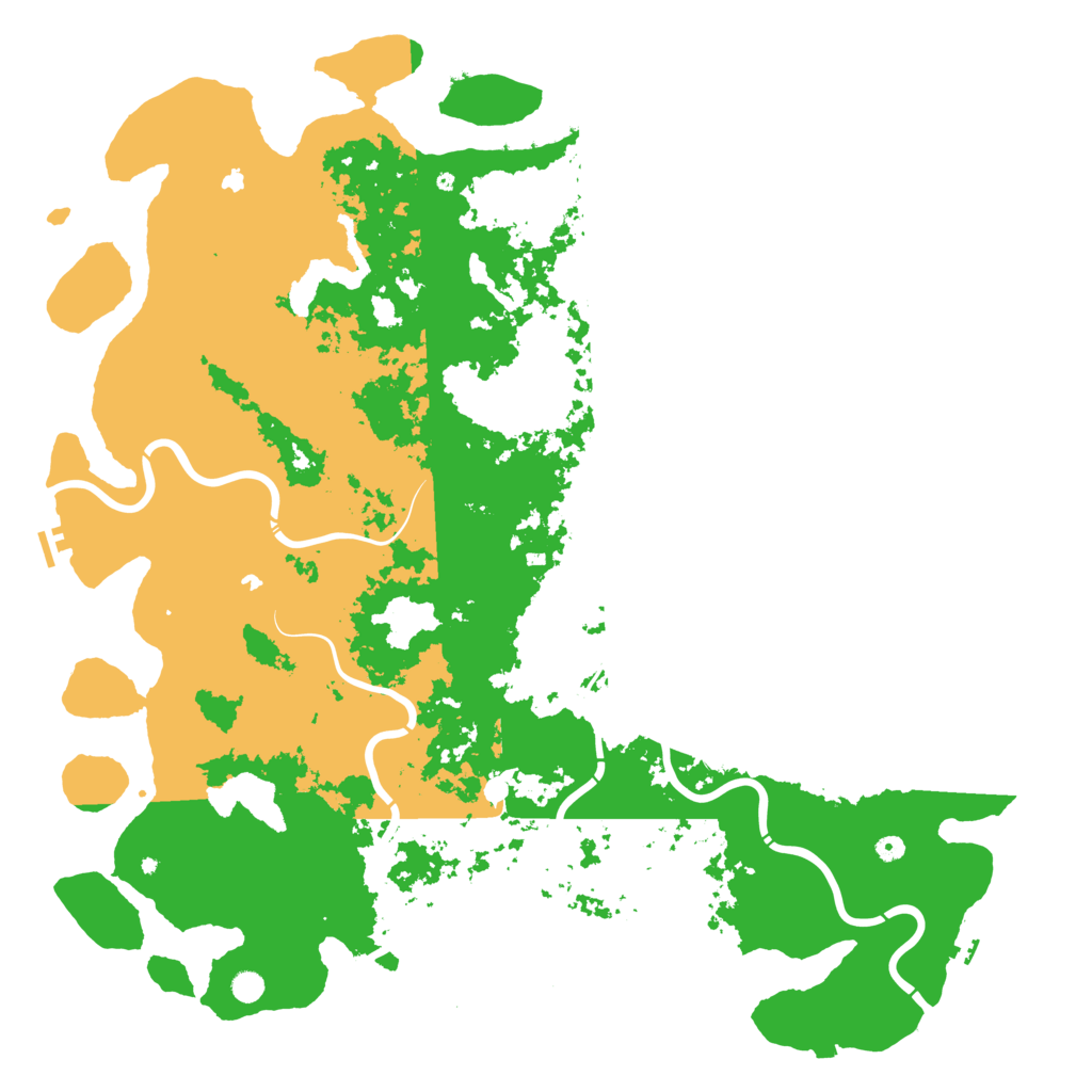 Biome Rust Map: Procedural Map, Size: 6000, Seed: 16792004