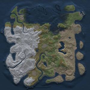 Thumbnail Rust Map: Procedural Map, Size: 4250, Seed: 85412, 16 Monuments
