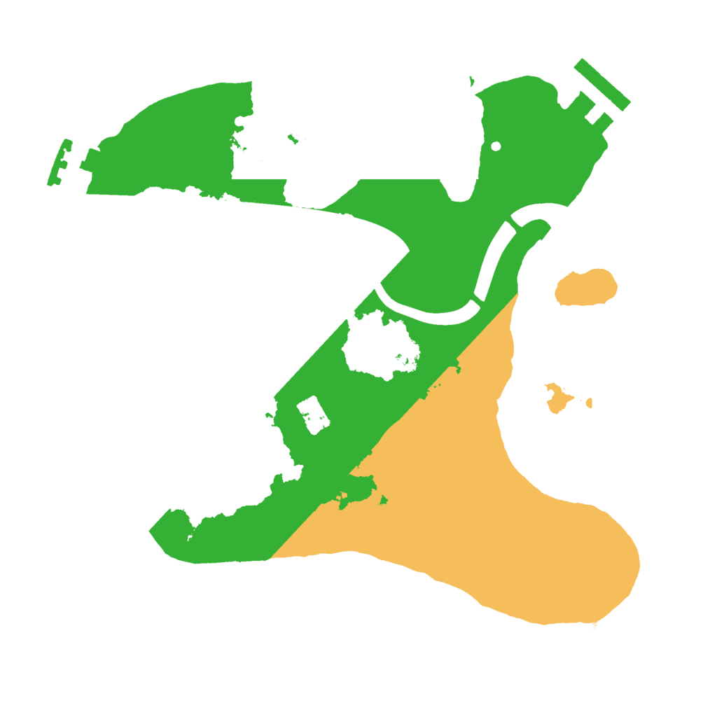 Biome Rust Map: Procedural Map, Size: 2200, Seed: 42018382