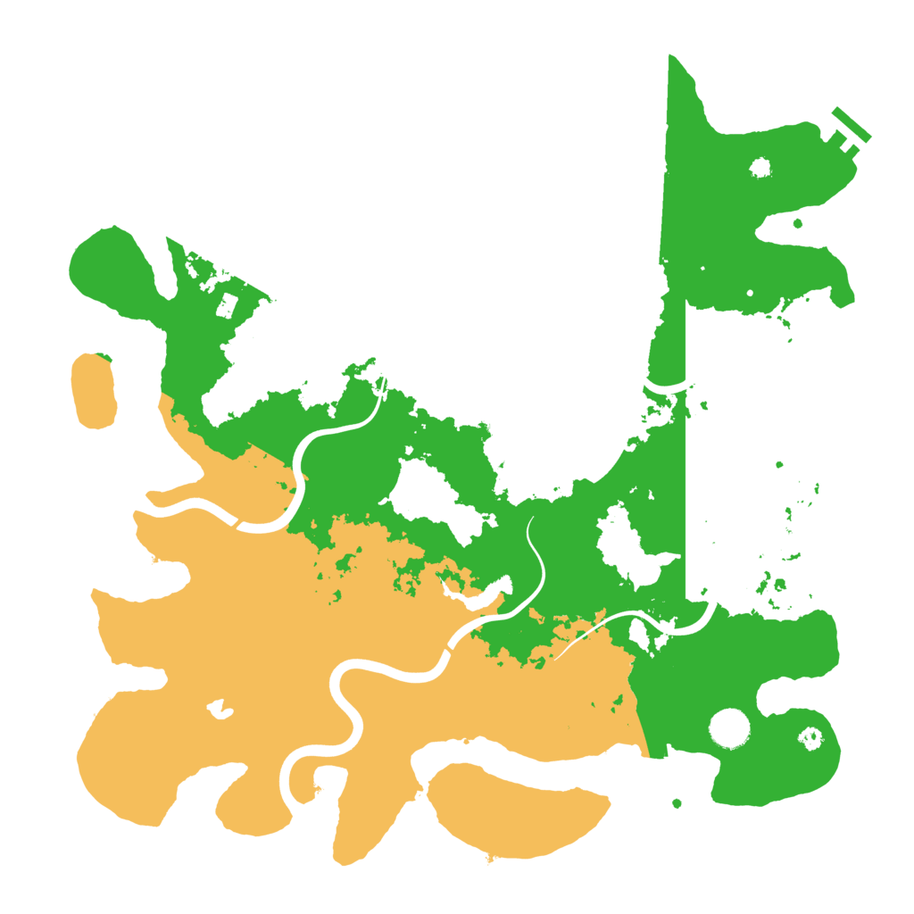 Biome Rust Map: Procedural Map, Size: 4000, Seed: 22996019