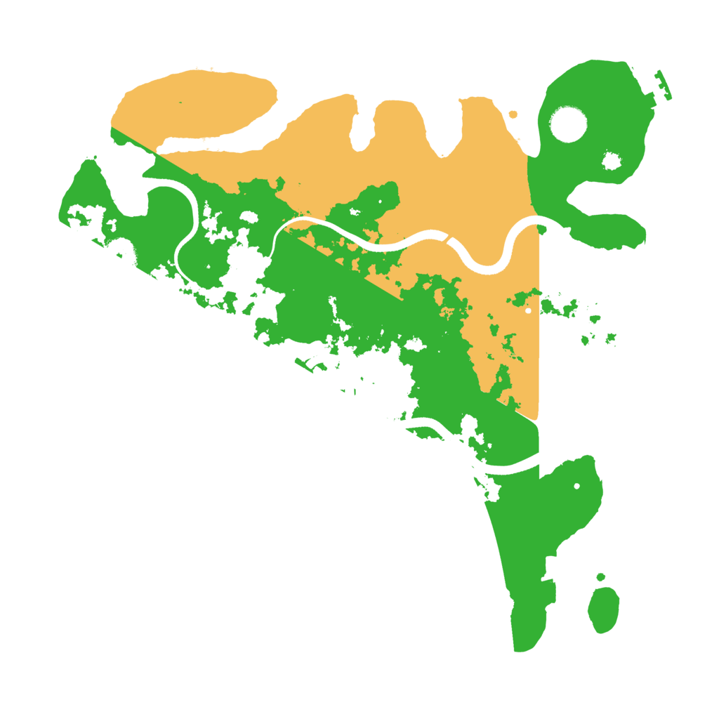 Biome Rust Map: Procedural Map, Size: 3500, Seed: 641419927