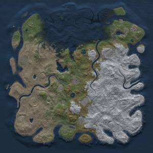 Thumbnail Rust Map: Procedural Map, Size: 4750, Seed: 179350, 17 Monuments