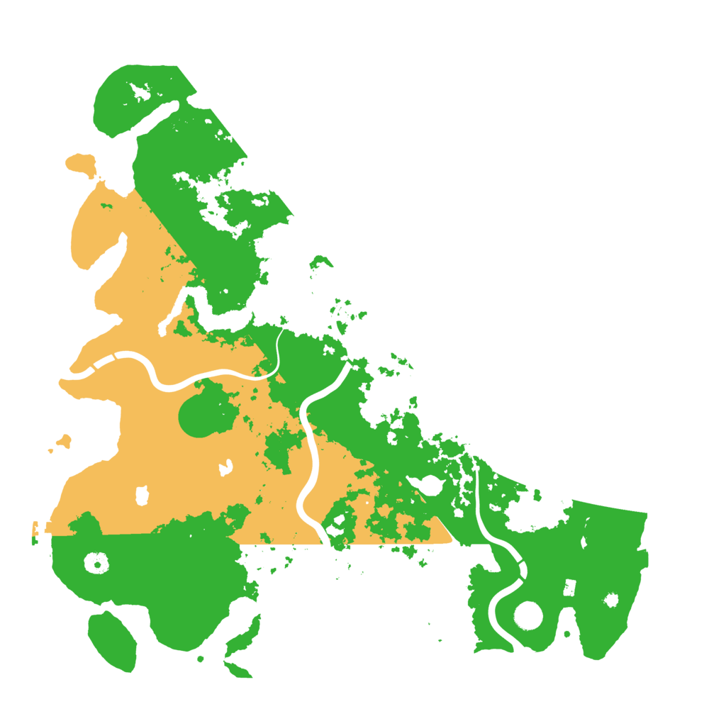 Biome Rust Map: Procedural Map, Size: 4600, Seed: 564774