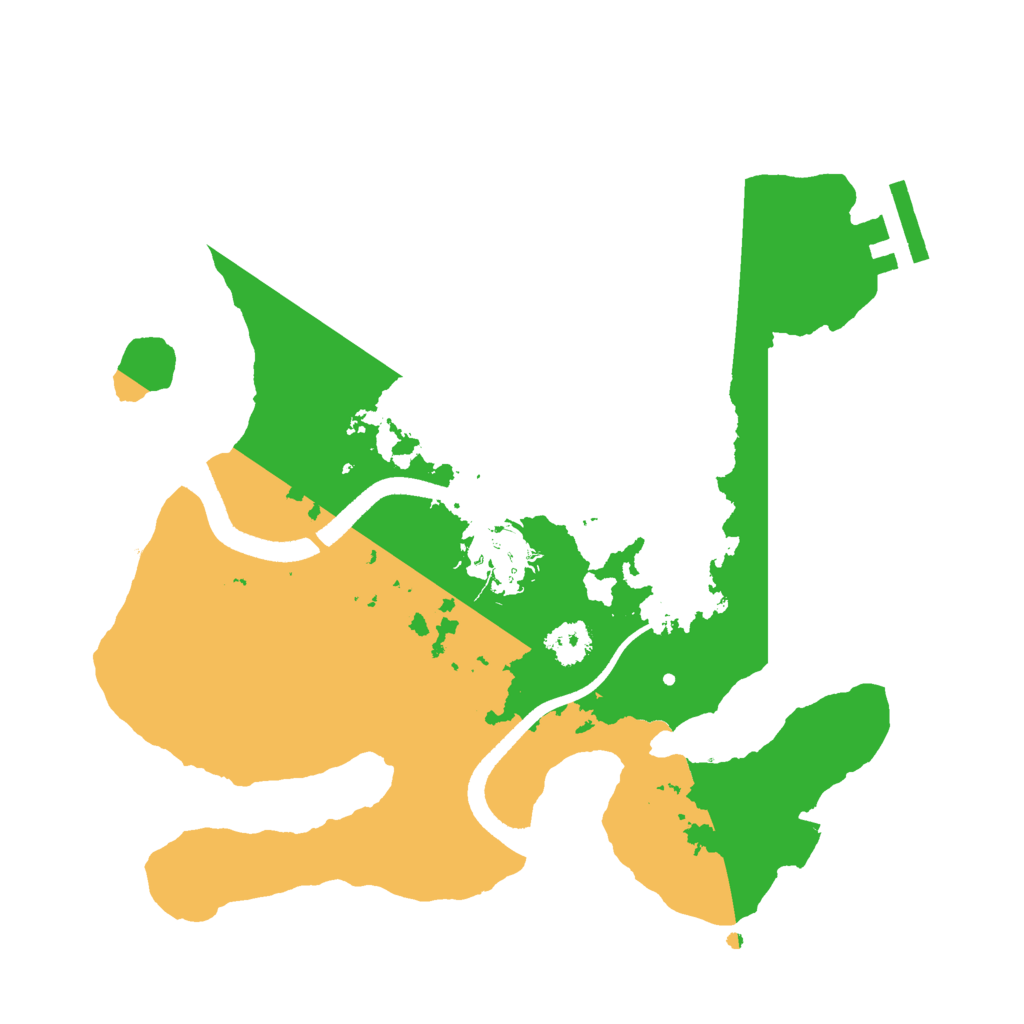 Biome Rust Map: Procedural Map, Size: 2500, Seed: 1629063841