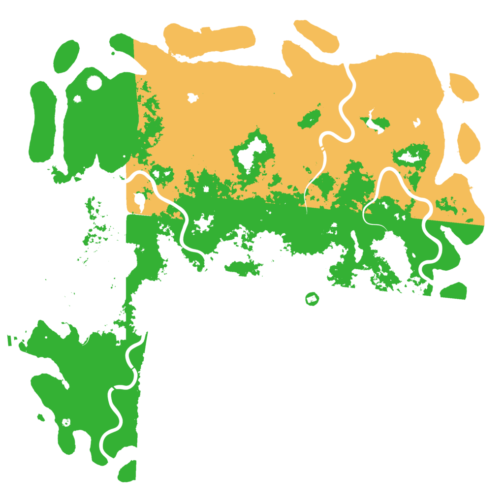 Biome Rust Map: Procedural Map, Size: 6000, Seed: 935634255
