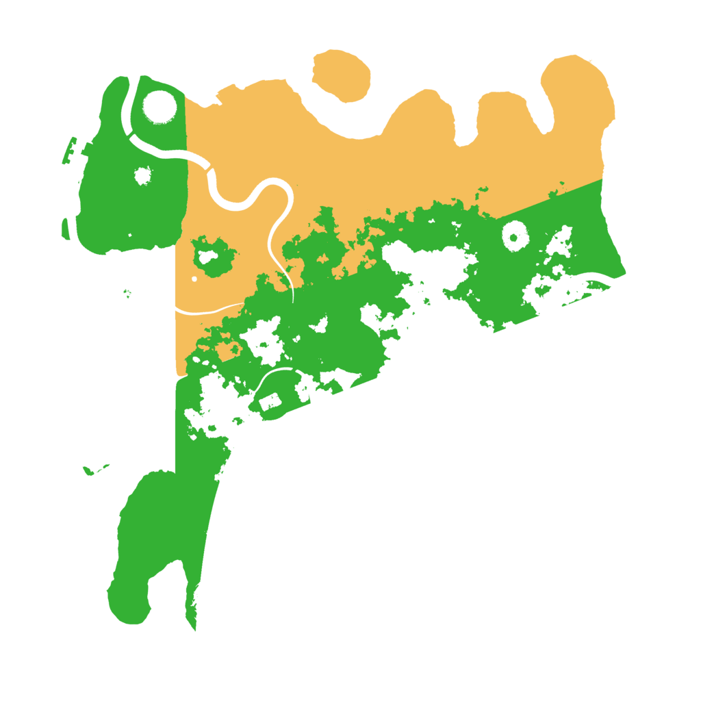 Biome Rust Map: Procedural Map, Size: 3700, Seed: 526073851